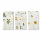 100% Cotton Muslin Wash Cloth – Pack of 3